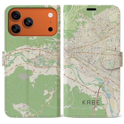 【河辺（東京都）】地図柄iPhoneケース（手帳タイプ）