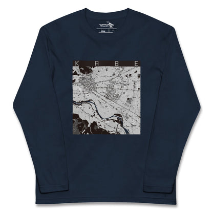 【河辺（東京都）】地図柄ロングスリーブTシャツ
