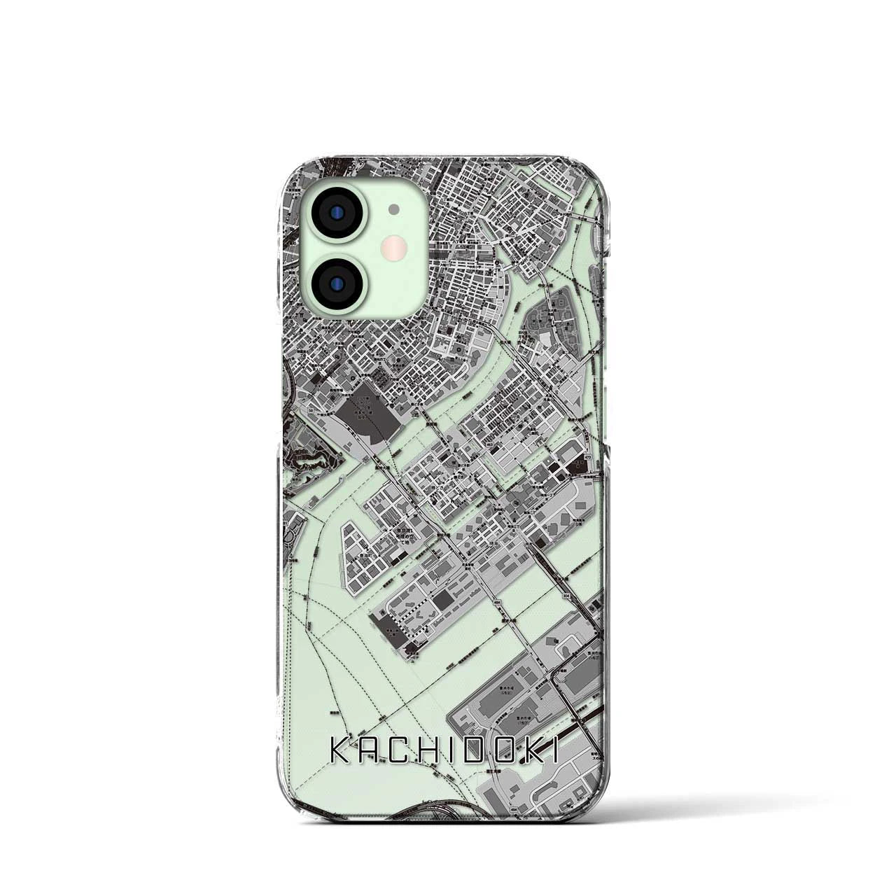 【勝どき（東京都）】地図柄iPhoneケース（クリアタイプ）
