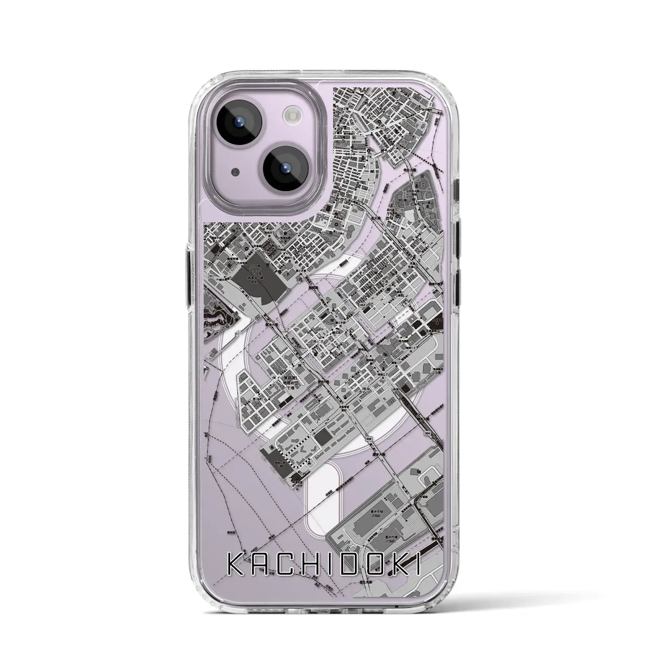 【勝どき（東京都）】地図柄iPhoneケース（MagSafeタイプ）