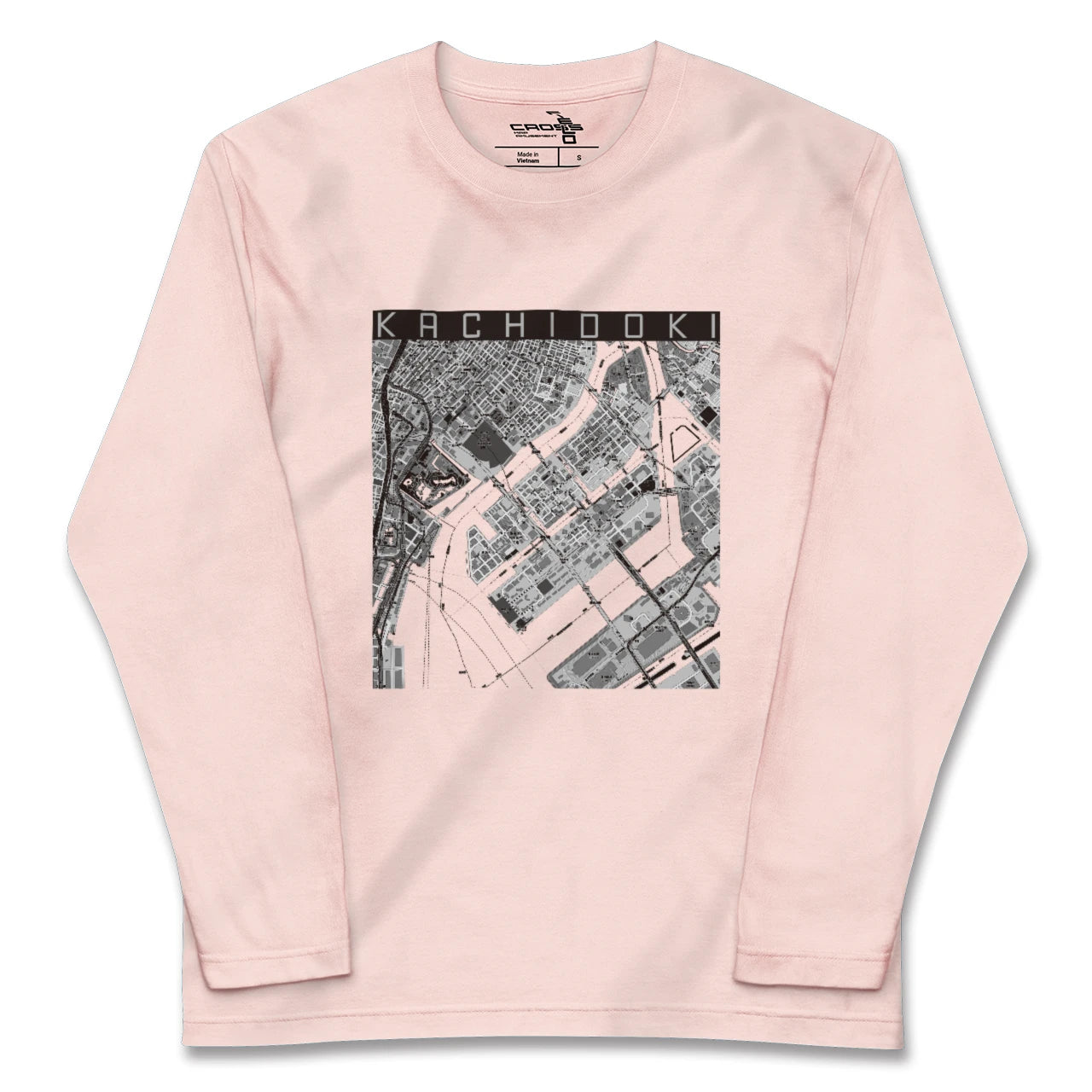 【勝どき（東京都）】地図柄ロングスリーブTシャツ