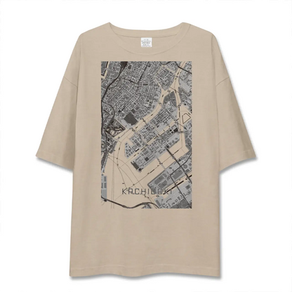 【勝どき（東京都）】地図柄ビッグシルエットTシャツ