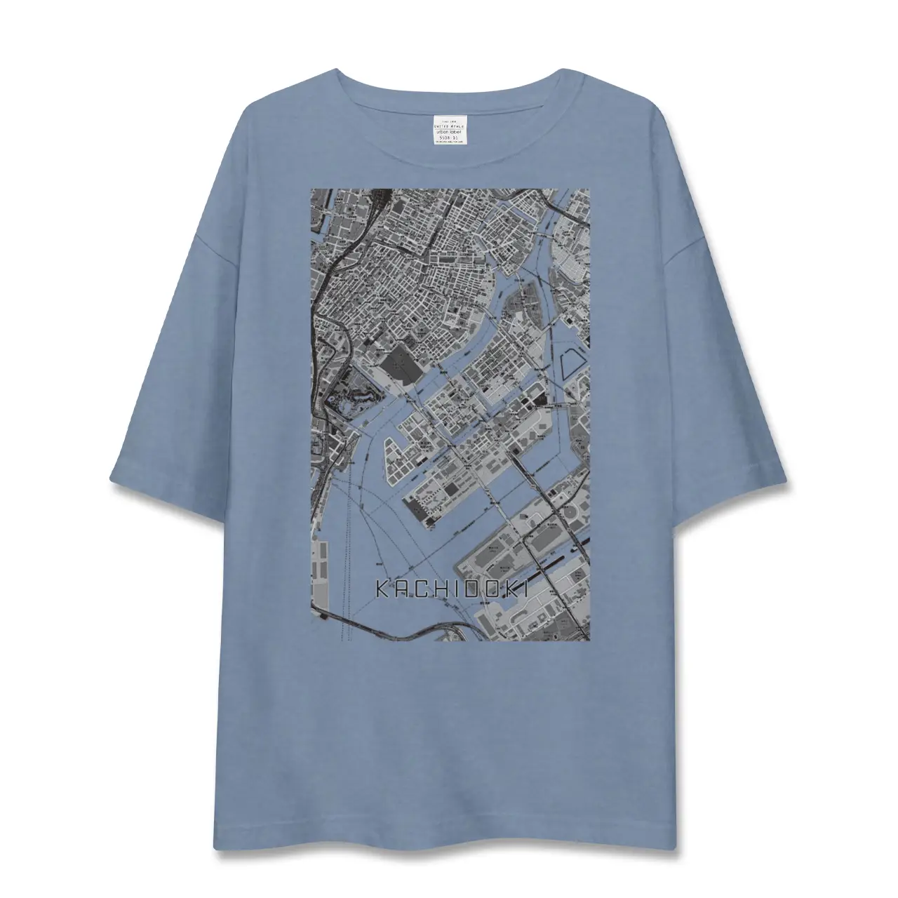 【勝どき（東京都）】地図柄ビッグシルエットTシャツ
