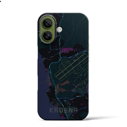 【嘉手納（沖縄県）】地図柄iPhoneケース（バックカバータイプ）