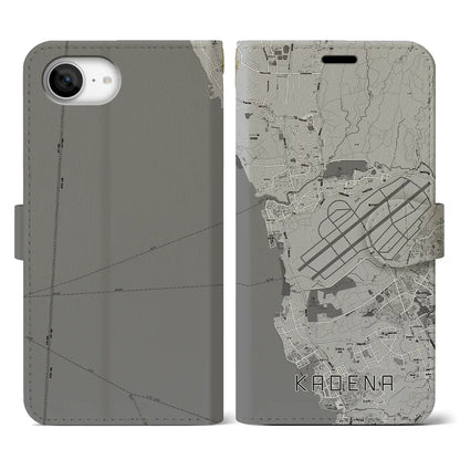 【嘉手納（沖縄県）】地図柄iPhoneケース（手帳タイプ）