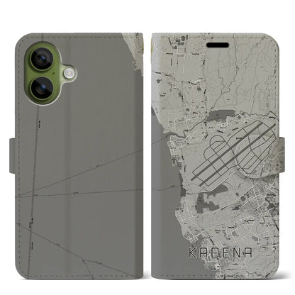 【嘉手納（沖縄県）】地図柄iPhoneケース（手帳タイプ）