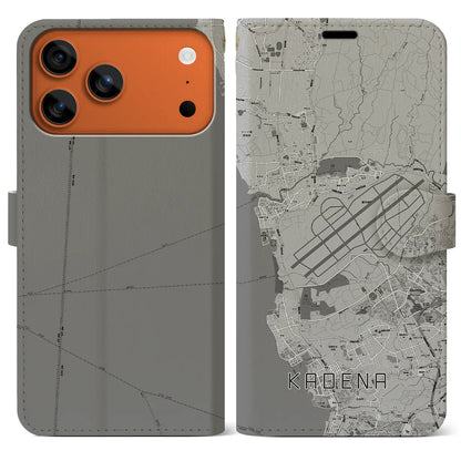 【嘉手納（沖縄県）】地図柄iPhoneケース（手帳タイプ）