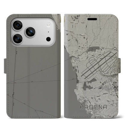 【嘉手納（沖縄県）】地図柄iPhoneケース（手帳タイプ）