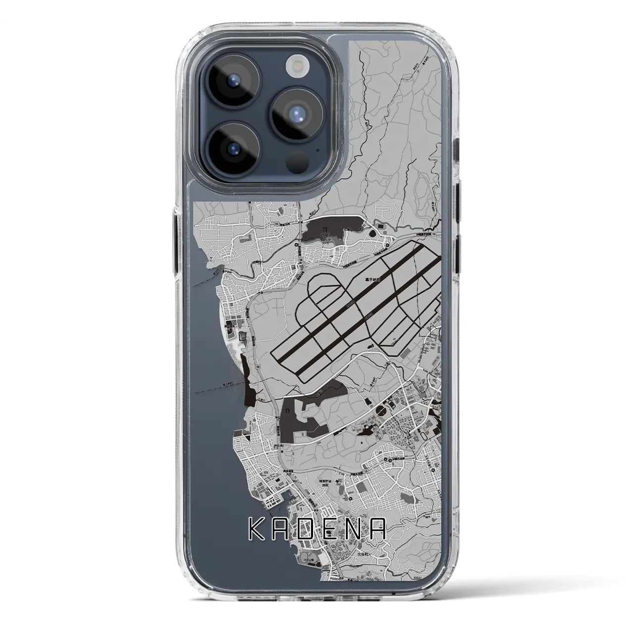 【嘉手納（沖縄県）】地図柄iPhoneケース（MagSafeタイプ）