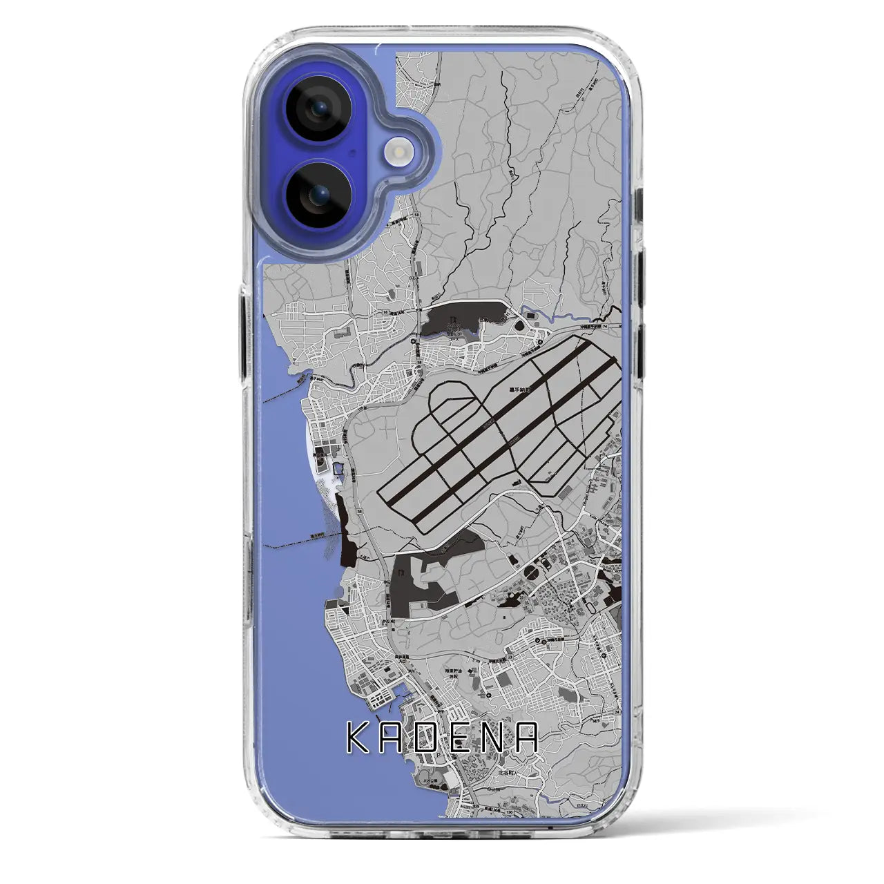 【嘉手納（沖縄県）】地図柄iPhoneケース（MagSafeタイプ）