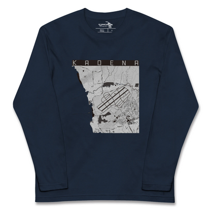 【嘉手納（沖縄県）】地図柄ロングスリーブTシャツ