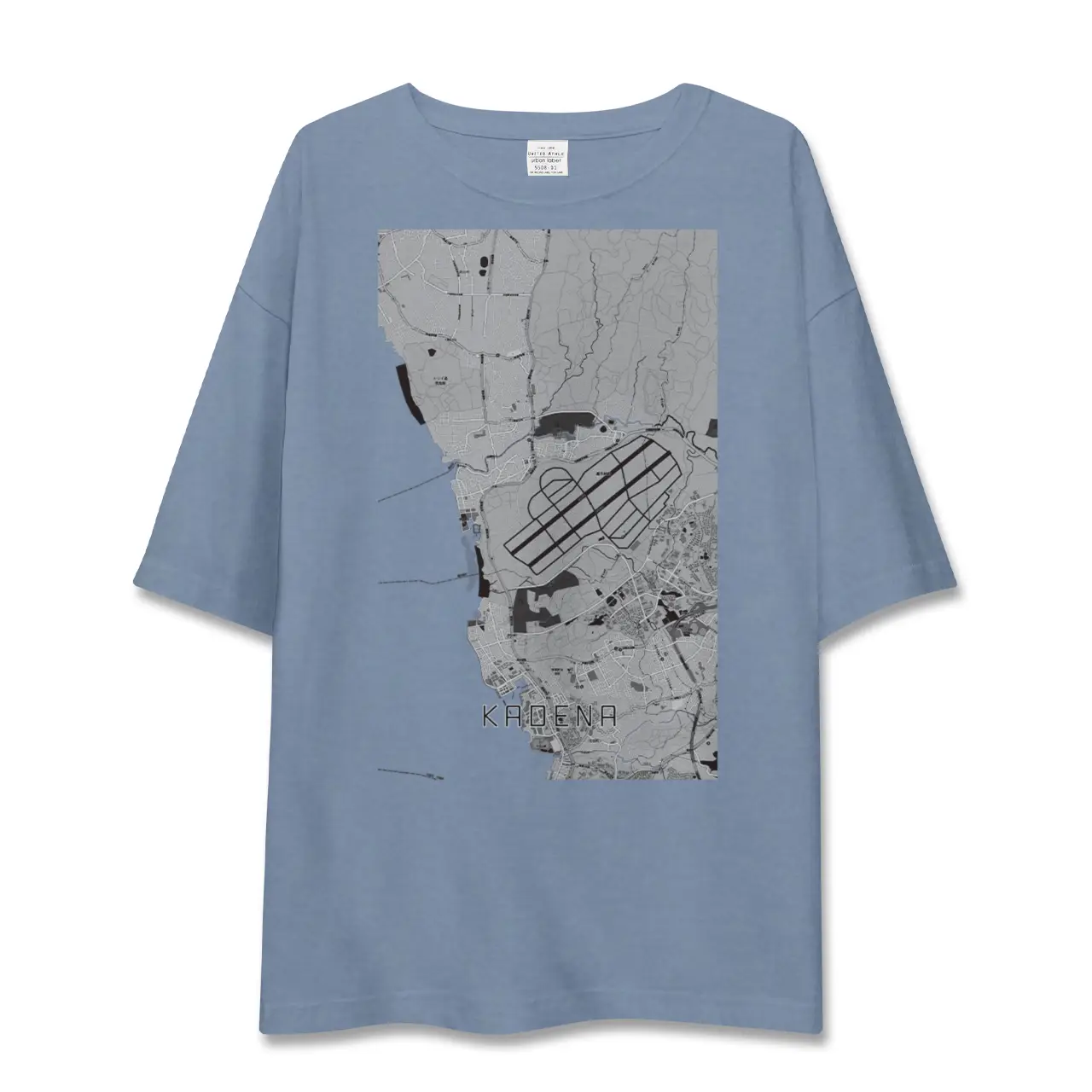 【嘉手納（沖縄県）】地図柄ビッグシルエットTシャツ