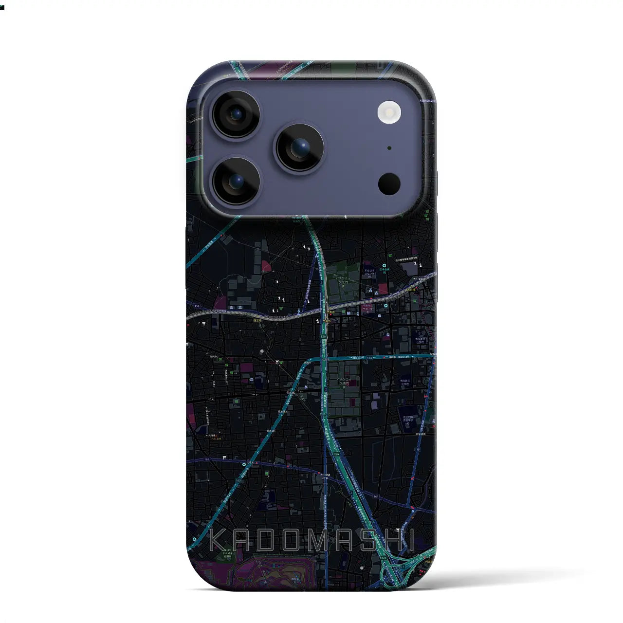 【門真市（大阪府）】地図柄iPhoneケース（バックカバータイプ）