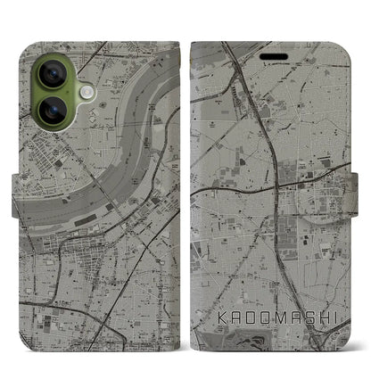 【門真市（大阪府）】地図柄iPhoneケース（手帳タイプ）