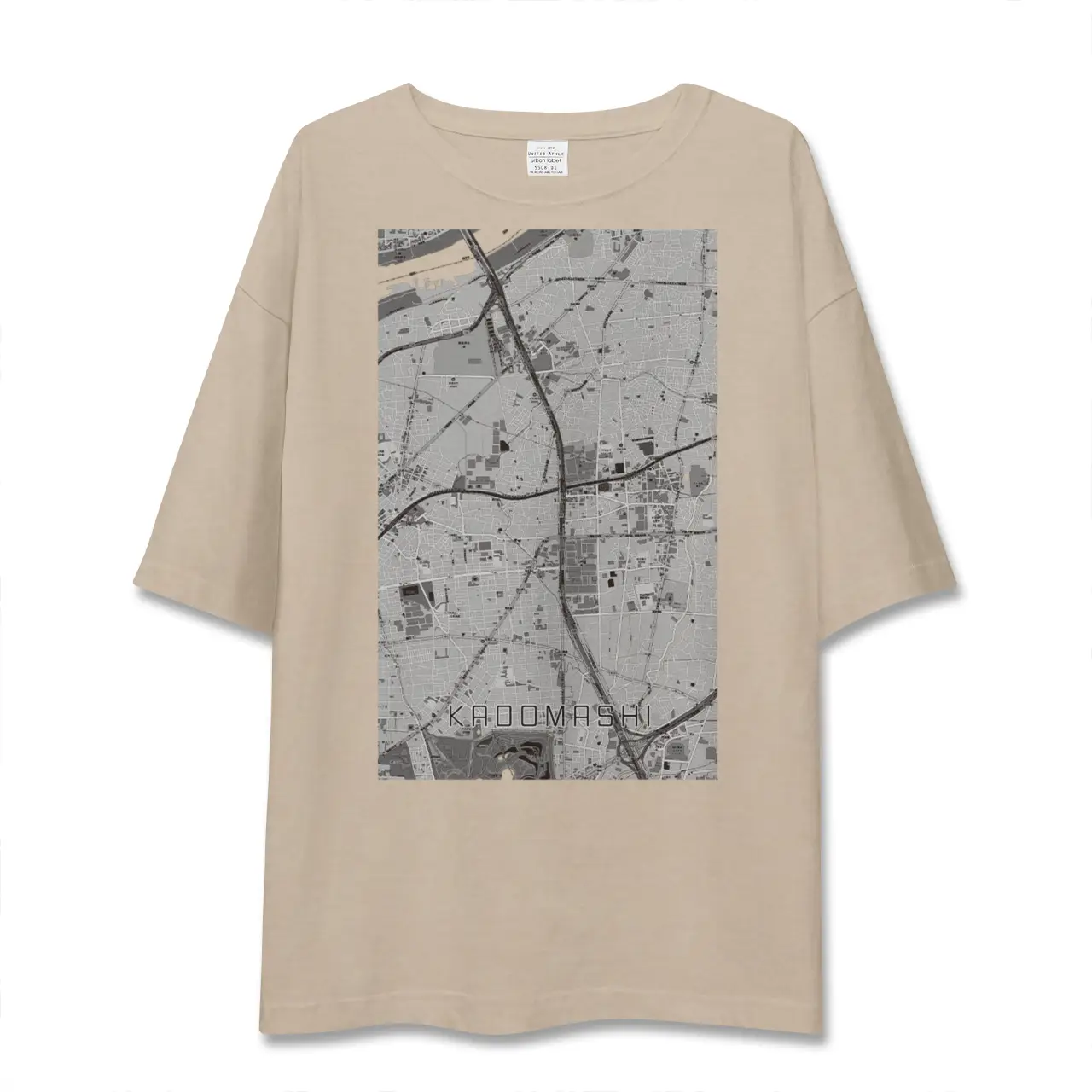 【門真市（大阪府）】地図柄ビッグシルエットTシャツ