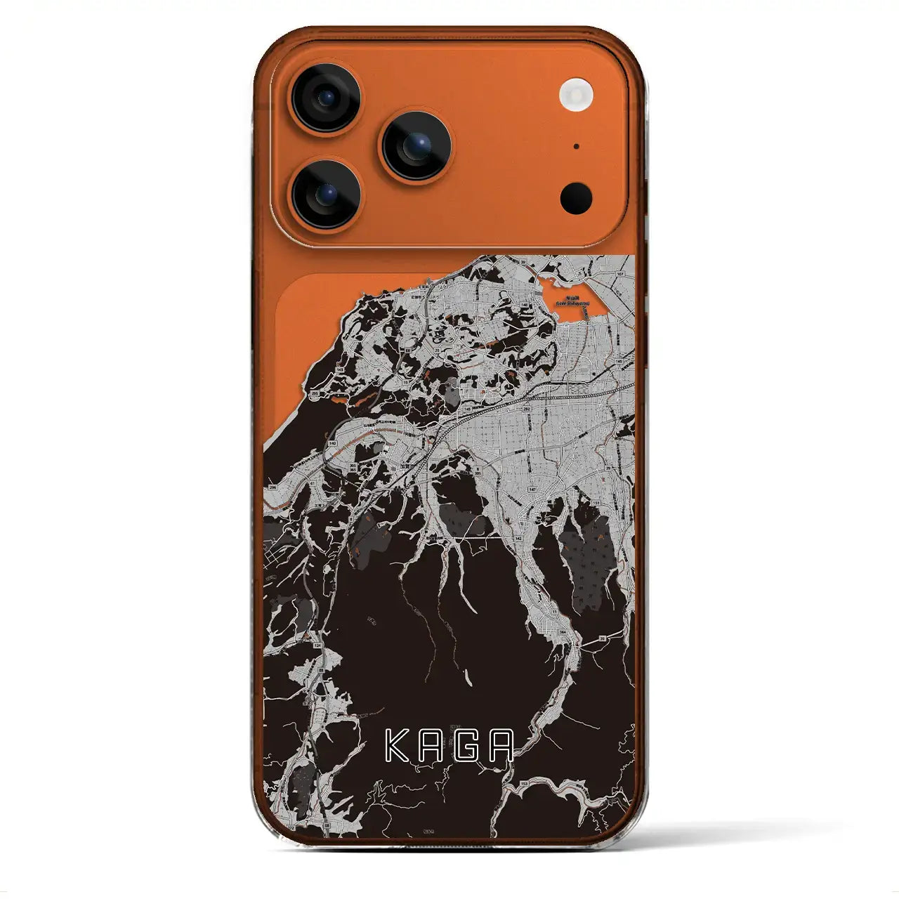 【加賀（石川県）】地図柄iPhoneケース（クリアタイプ）