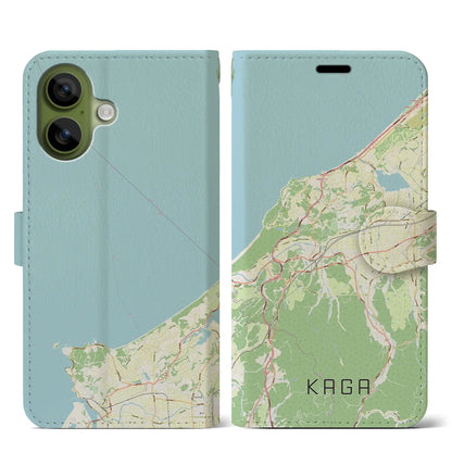 【加賀（石川県）】地図柄iPhoneケース（手帳タイプ）