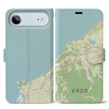 【加賀（石川県）】地図柄iPhoneケース（手帳タイプ）