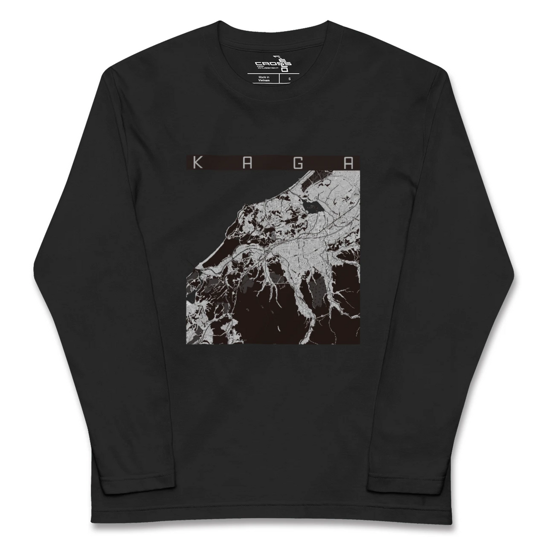 【加賀（石川県）】地図柄ロングスリーブTシャツ