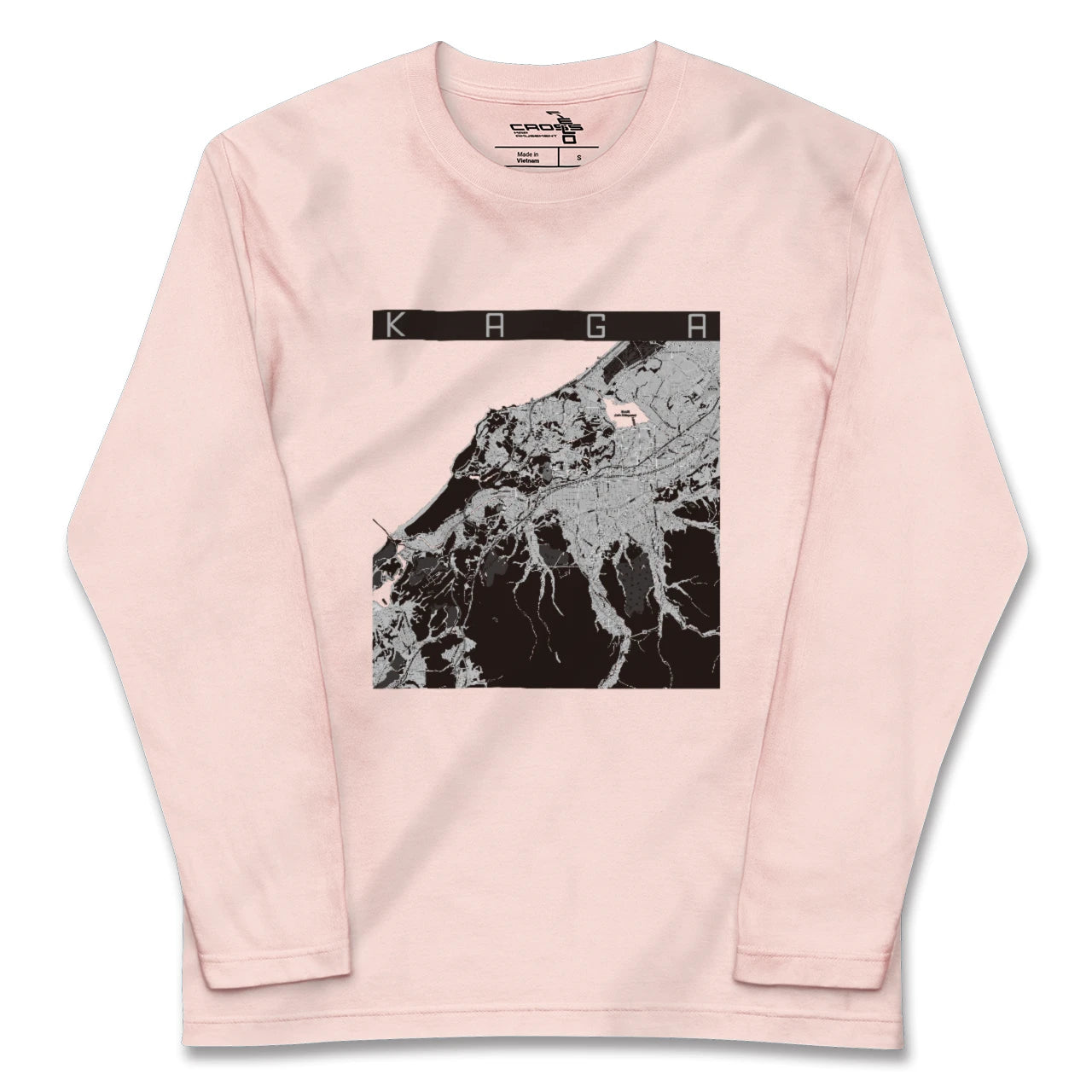 【加賀（石川県）】地図柄ロングスリーブTシャツ