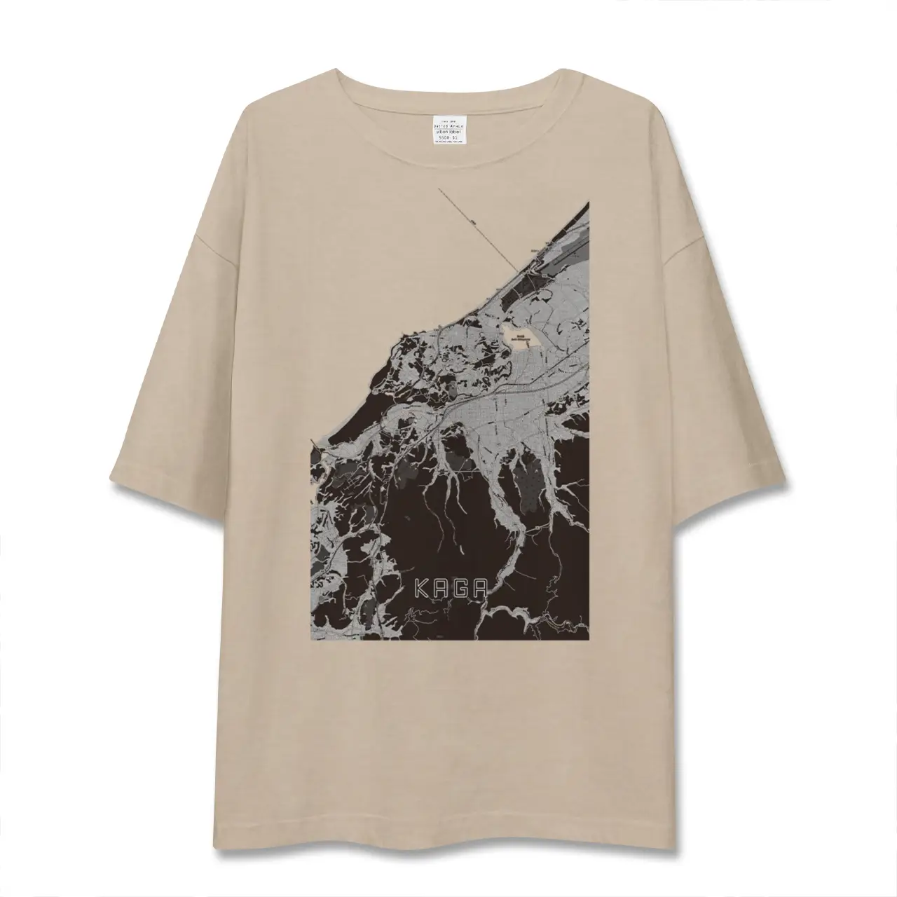 【加賀（石川県）】地図柄ビッグシルエットTシャツ