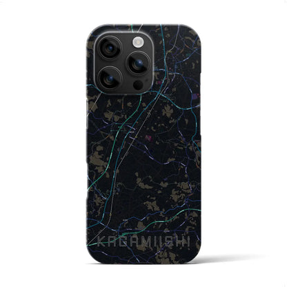 【鏡石（福島県）】地図柄iPhoneケース（バックカバータイプ）