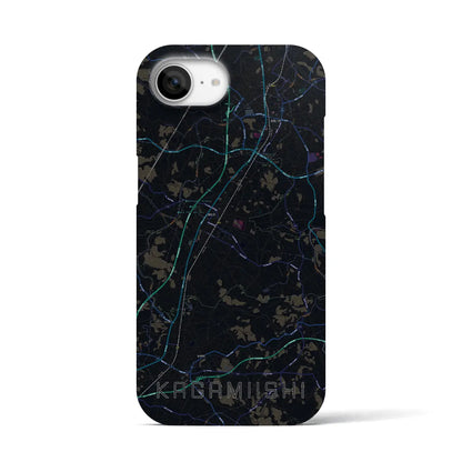 【鏡石（福島県）】地図柄iPhoneケース（バックカバータイプ）