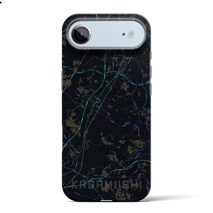 【鏡石（福島県）】地図柄iPhoneケース（バックカバータイプ）