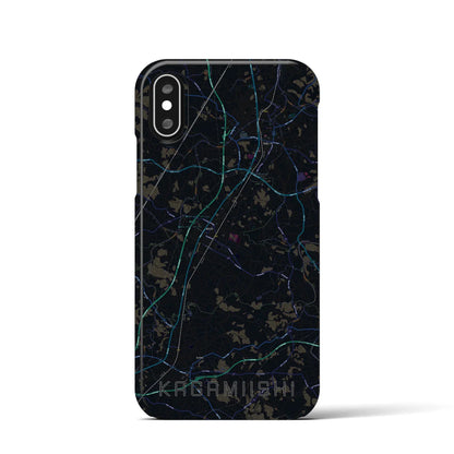 【鏡石（福島県）】地図柄iPhoneケース（バックカバータイプ）