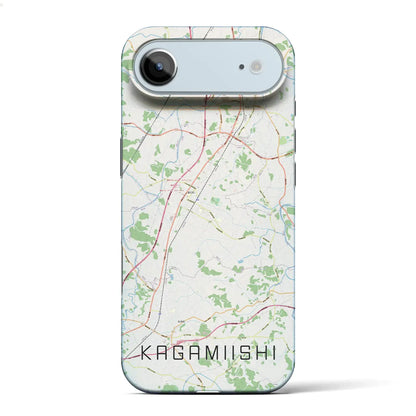 【鏡石（福島県）】地図柄iPhoneケース（バックカバータイプ）