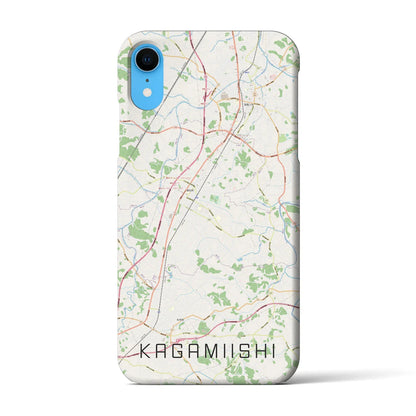 【鏡石（福島県）】地図柄iPhoneケース（バックカバータイプ）