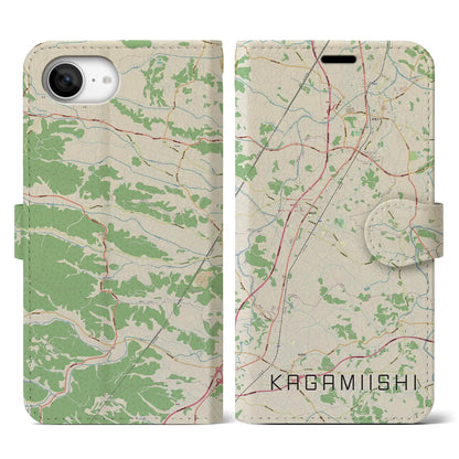 【鏡石（福島県）】地図柄iPhoneケース（手帳タイプ）