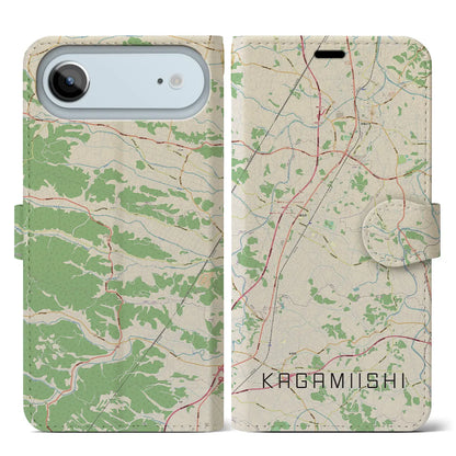 【鏡石（福島県）】地図柄iPhoneケース（手帳タイプ）