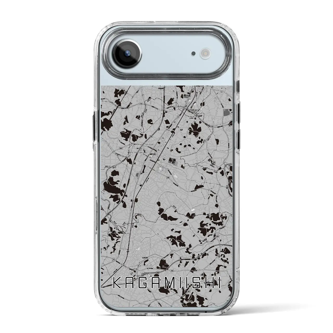 【鏡石（福島県）】地図柄iPhoneケース（MagSafeタイプ）