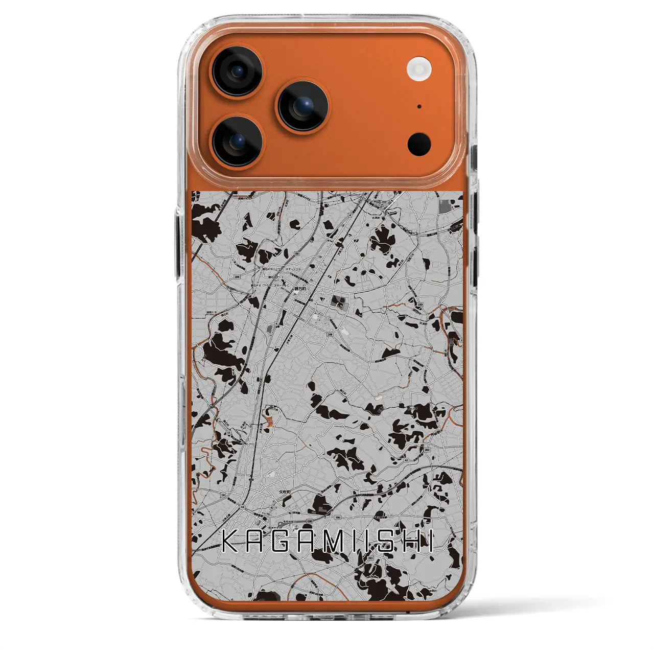 【鏡石（福島県）】地図柄iPhoneケース（MagSafeタイプ）