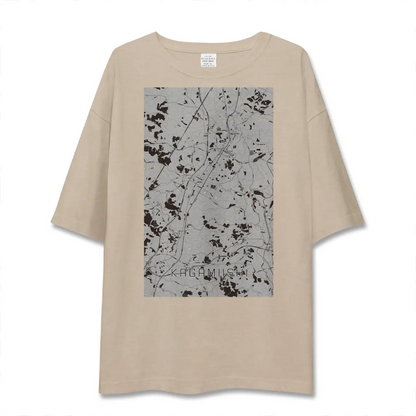【鏡石（福島県）】地図柄ビッグシルエットTシャツ