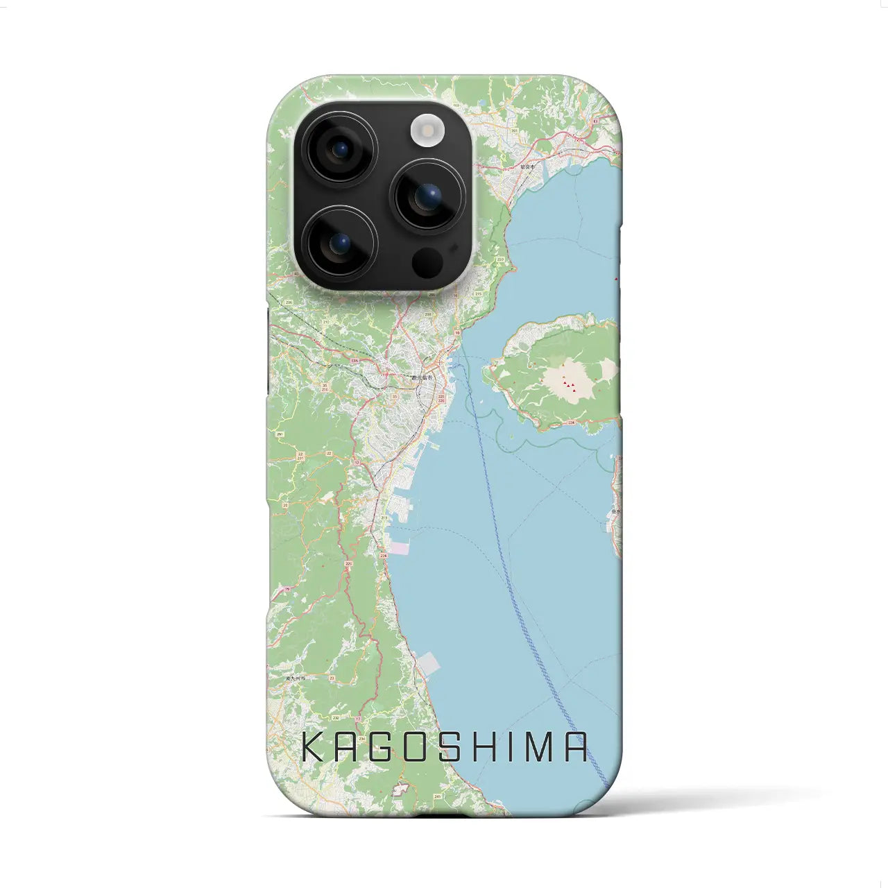 【鹿児島2（鹿児島県）】地図柄iPhoneケース（バックカバータイプ）