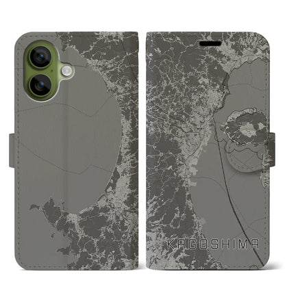 【鹿児島2（鹿児島県）】地図柄iPhoneケース（手帳タイプ）