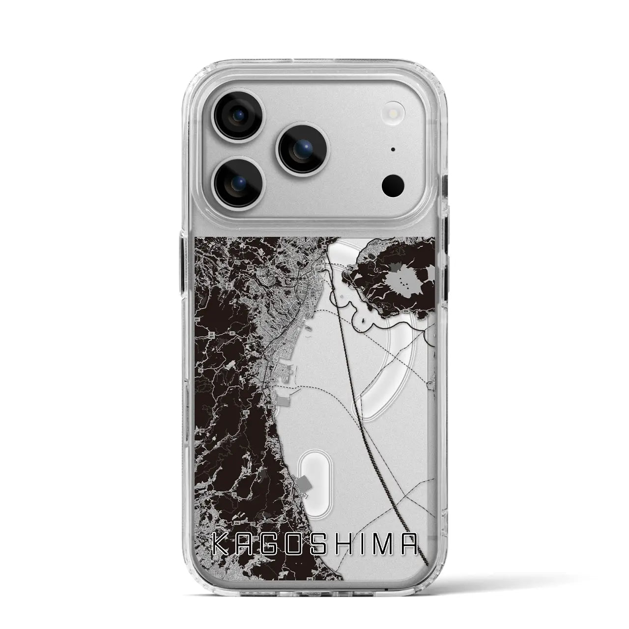【鹿児島2（鹿児島県）】地図柄iPhoneケース（MagSafeタイプ）