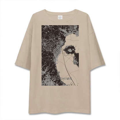 【鹿児島2（鹿児島県）】地図柄ビッグシルエットTシャツ