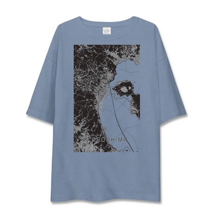 【鹿児島2（鹿児島県）】地図柄ビッグシルエットTシャツ