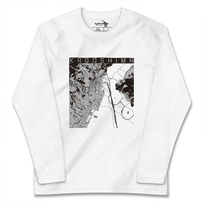 【鹿児島（鹿児島県）】地図柄ロングスリーブTシャツ