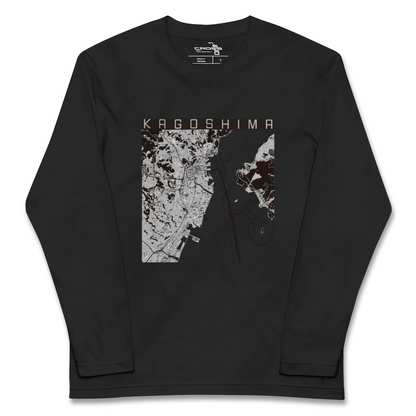 【鹿児島（鹿児島県）】地図柄ロングスリーブTシャツ
