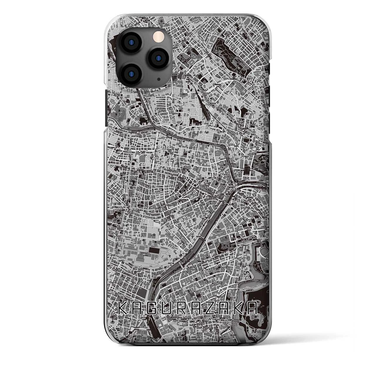 【神楽坂（東京都）】地図柄iPhoneケース（クリアタイプ）