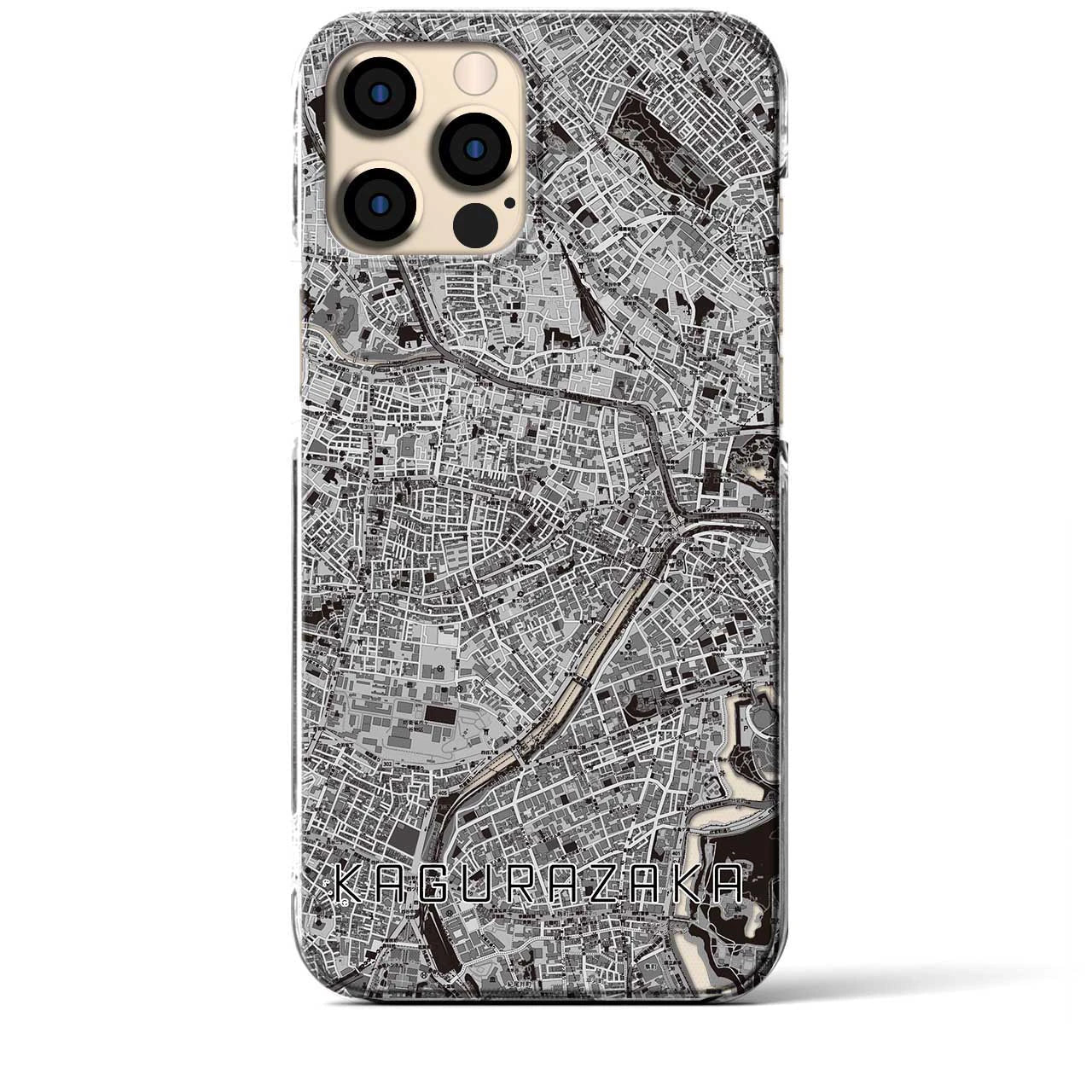 【神楽坂（東京都）】地図柄iPhoneケース（クリアタイプ）