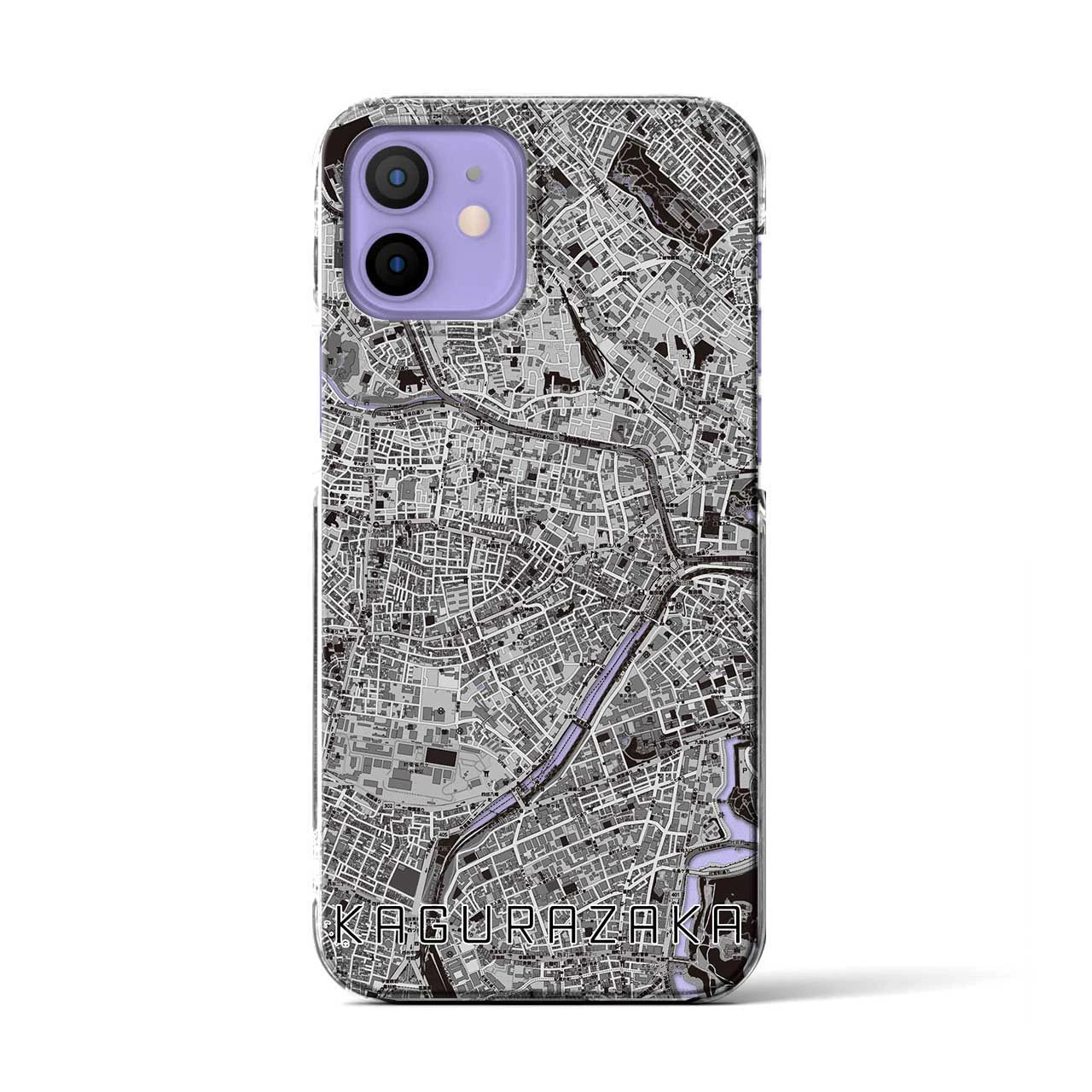 【神楽坂（東京都）】地図柄iPhoneケース（クリアタイプ）
