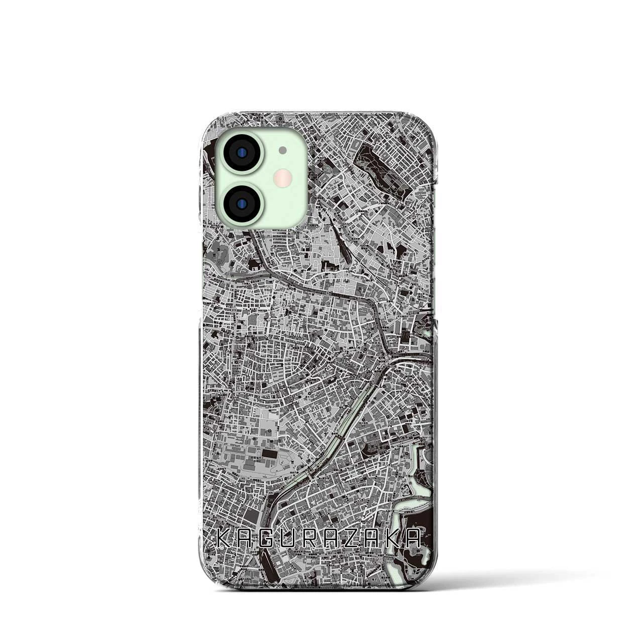 【神楽坂（東京都）】地図柄iPhoneケース（クリアタイプ）