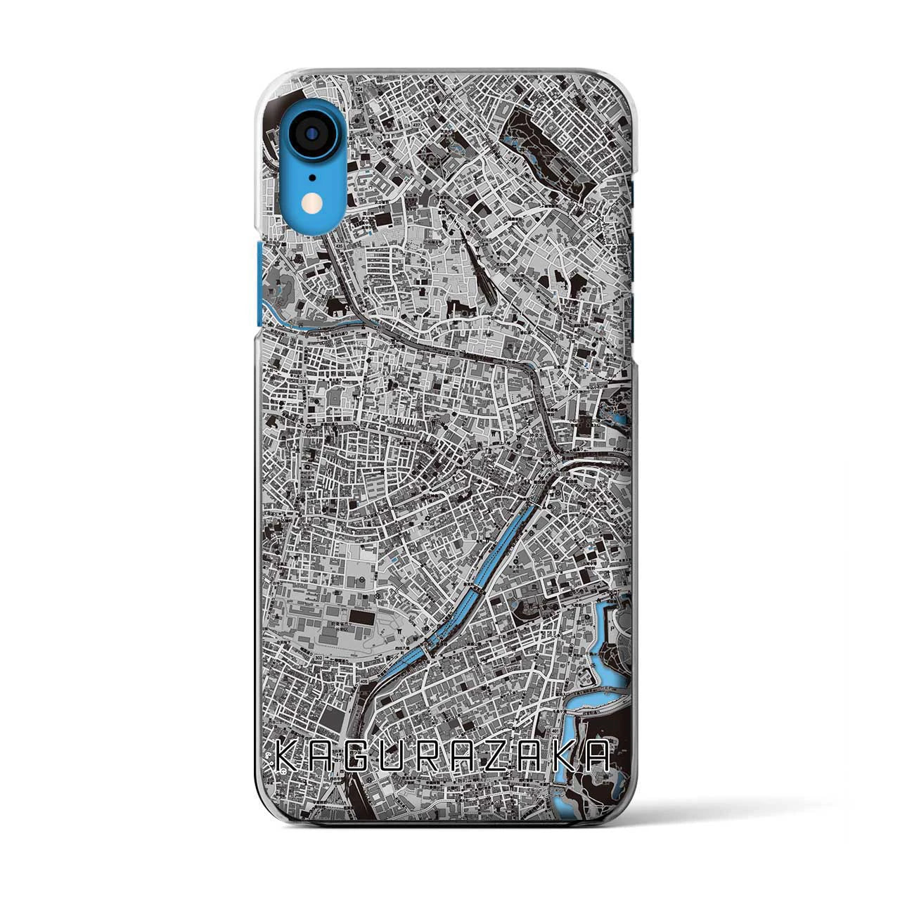 【神楽坂（東京都）】地図柄iPhoneケース（クリアタイプ）