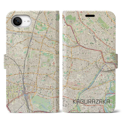 【神楽坂（東京都）】地図柄iPhoneケース（手帳タイプ）