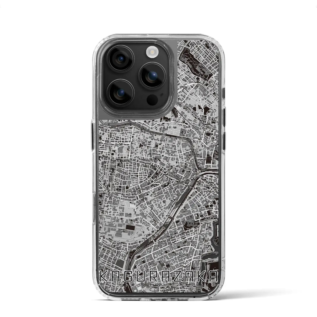 【神楽坂（東京都）】地図柄iPhoneケース（MagSafeタイプ）